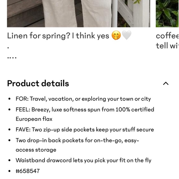 Athleta Retreat Linen Pants - Picture 8 of 8